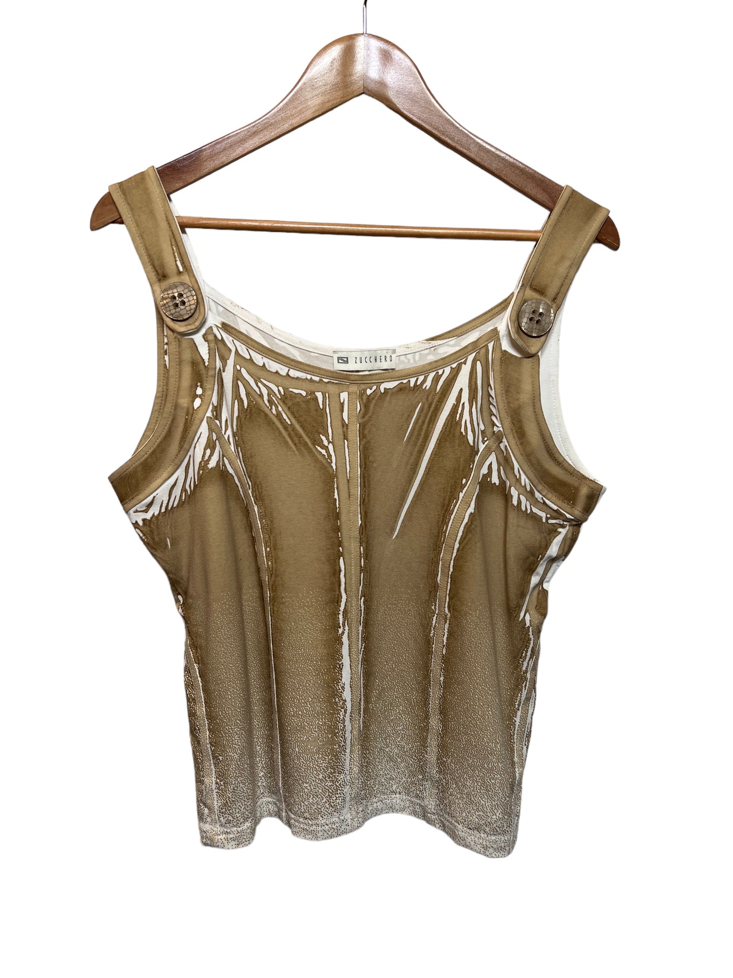 Zucchero Women’s Tan Corset Top (Size M)