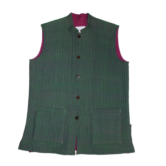 Green Women’s Quilted Gilet (Size XL)