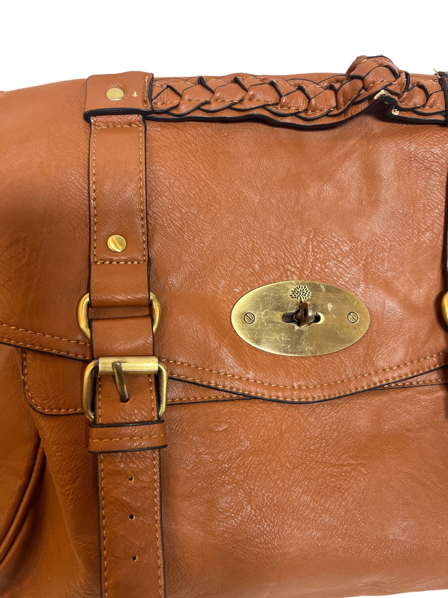 Mulberry Brown Leather Messenger Bag