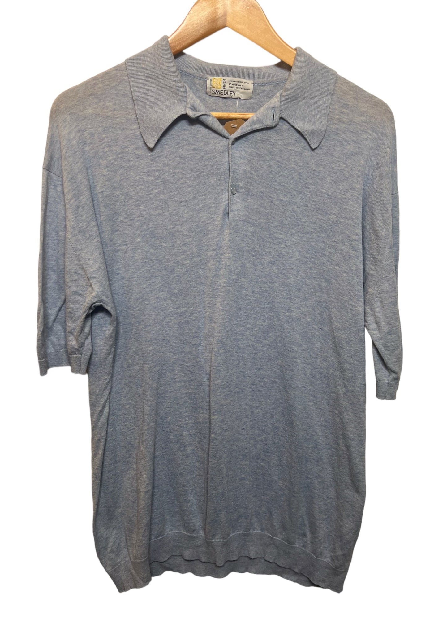 John Smedley Grey Polo T Shirt (Size XL)