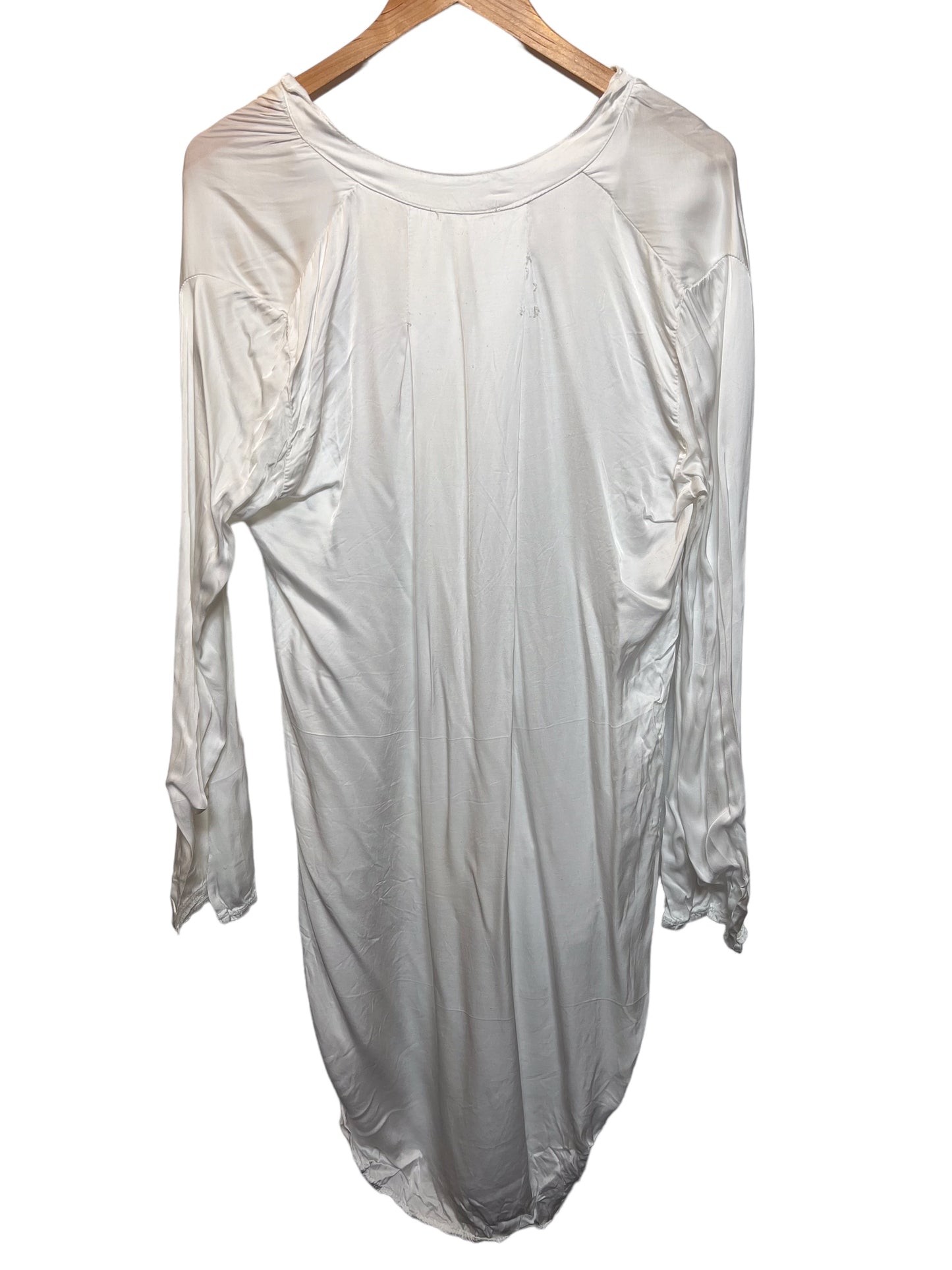 Women’s White Silk Dress (Size L)