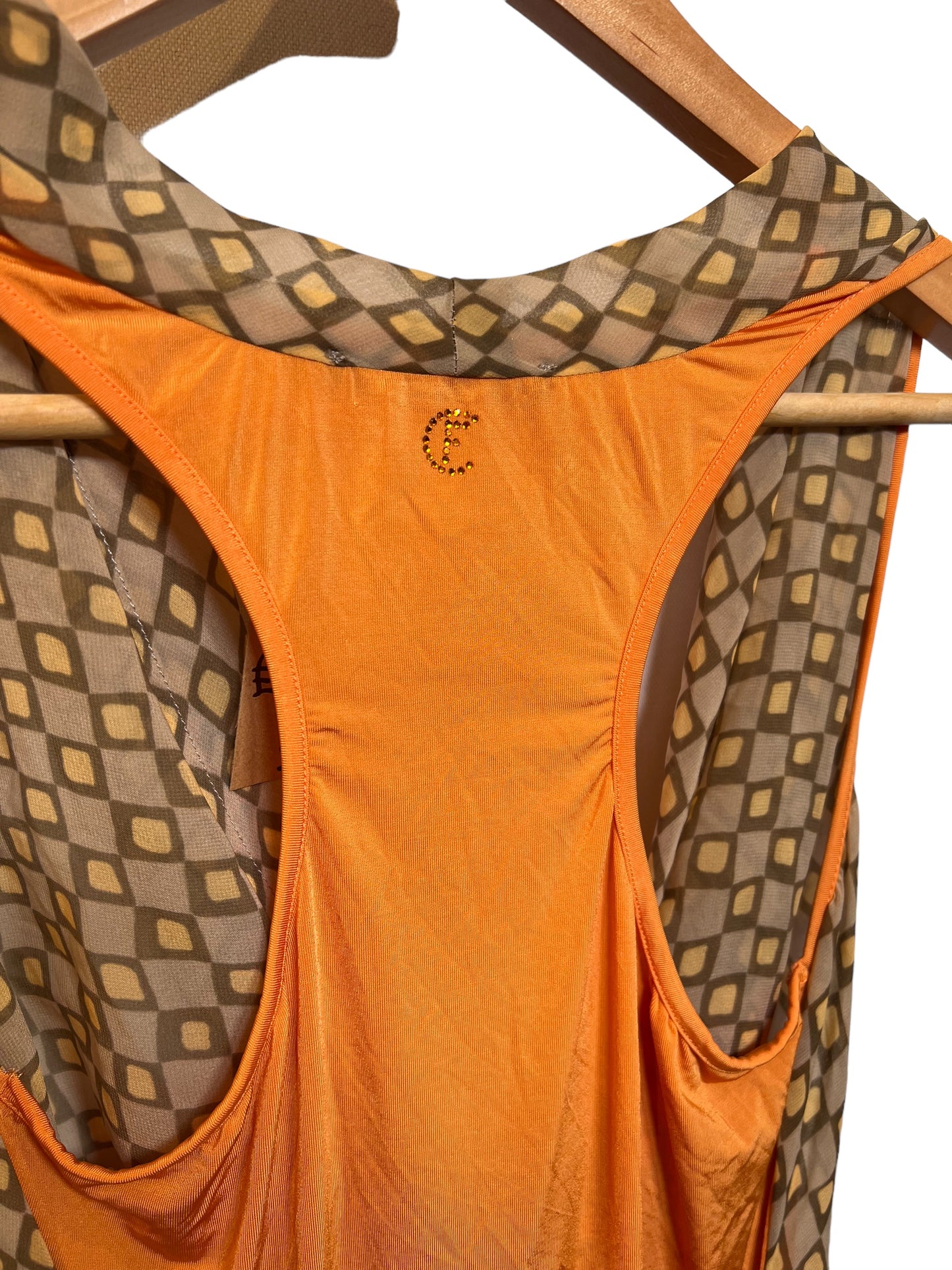 Cristinaeffy Orange Dress (Size S)