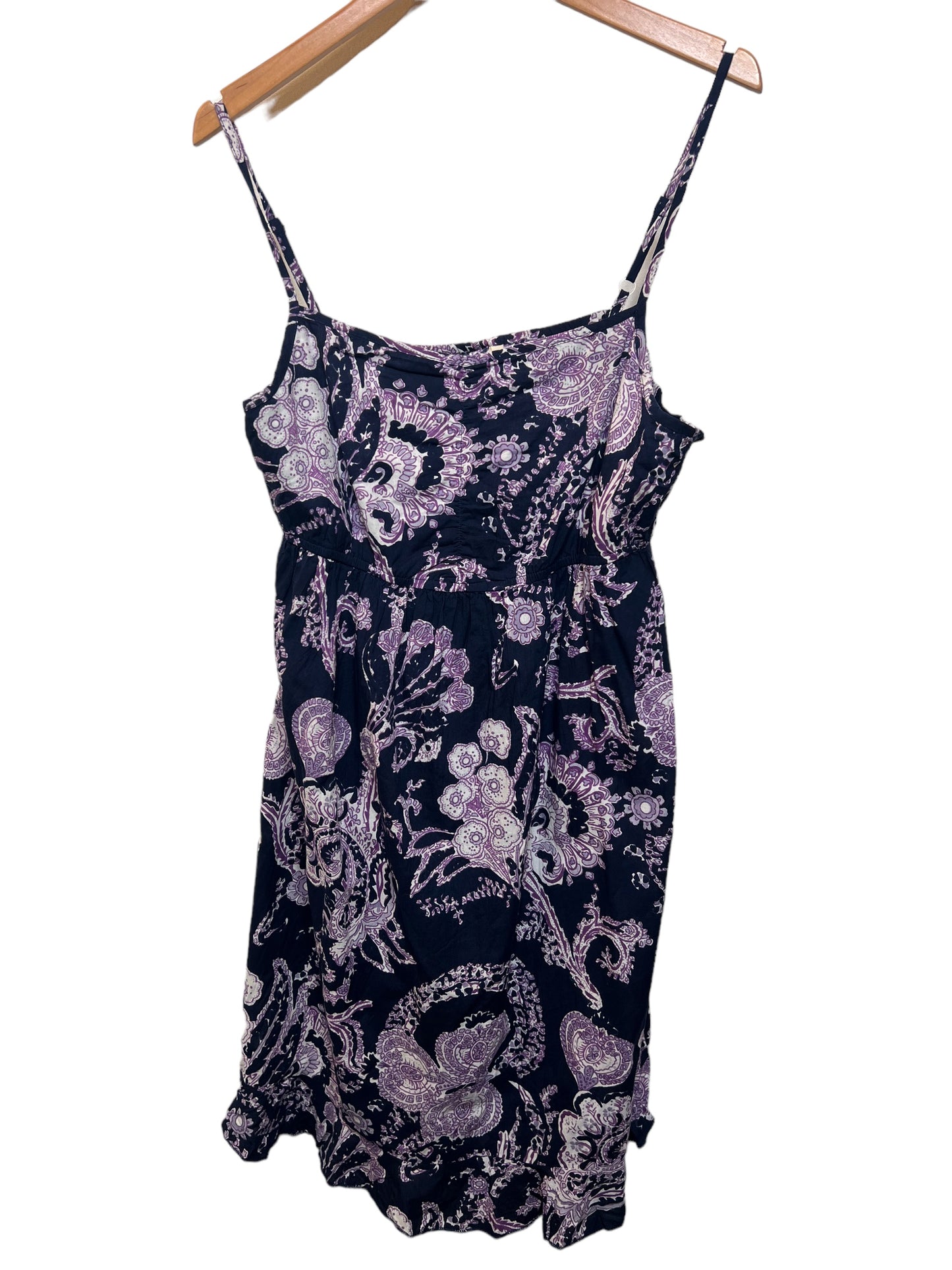 Women's Dark Purple Floral Summer Dress (Size M) – Loft 68 Vintage Women's Dark Purple Floral Summer Dress (Size M) – Loft 68 Vintage
