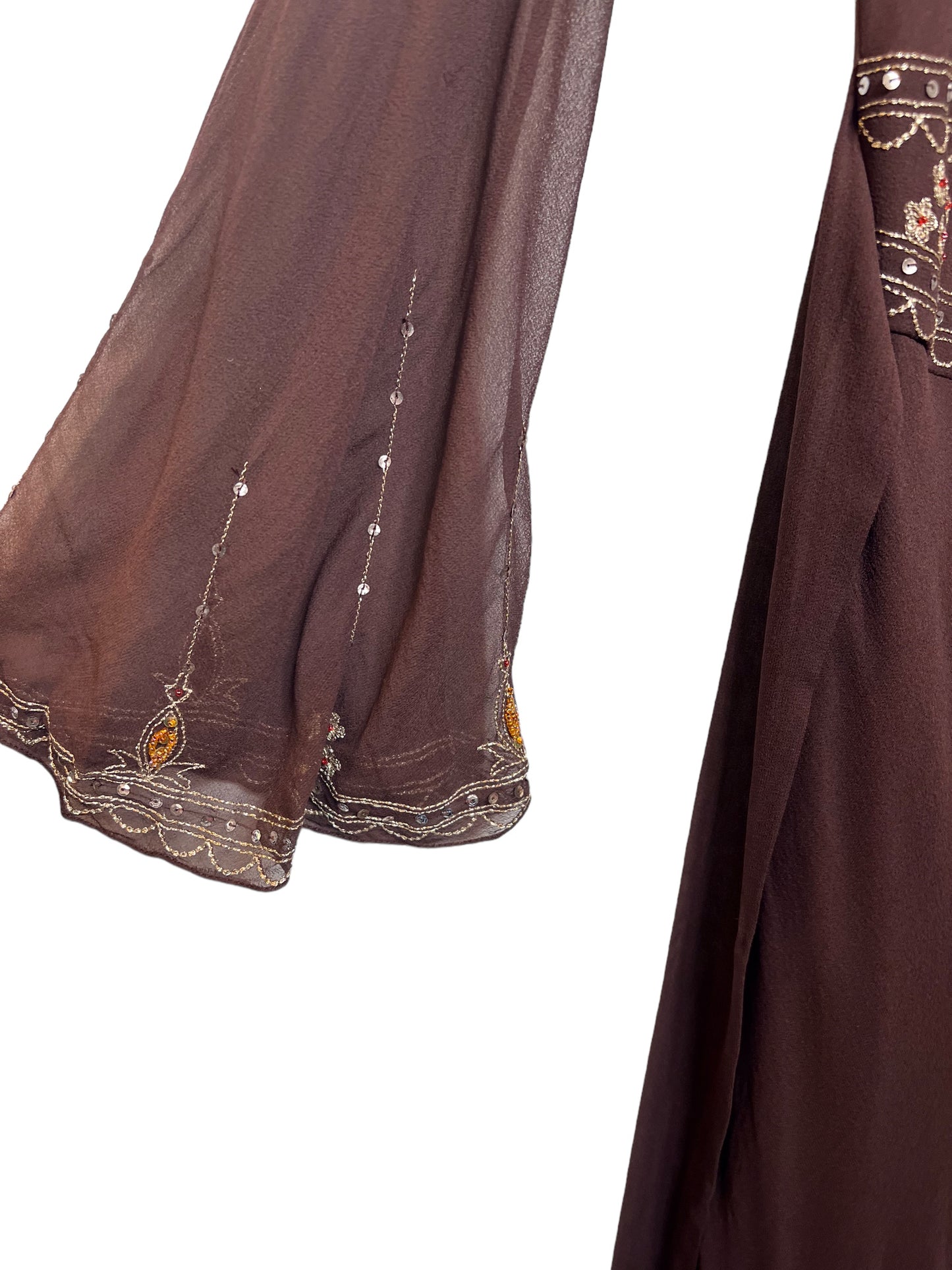 Monsoon Women’s Black Silk Bejewelled Dress (Size M)