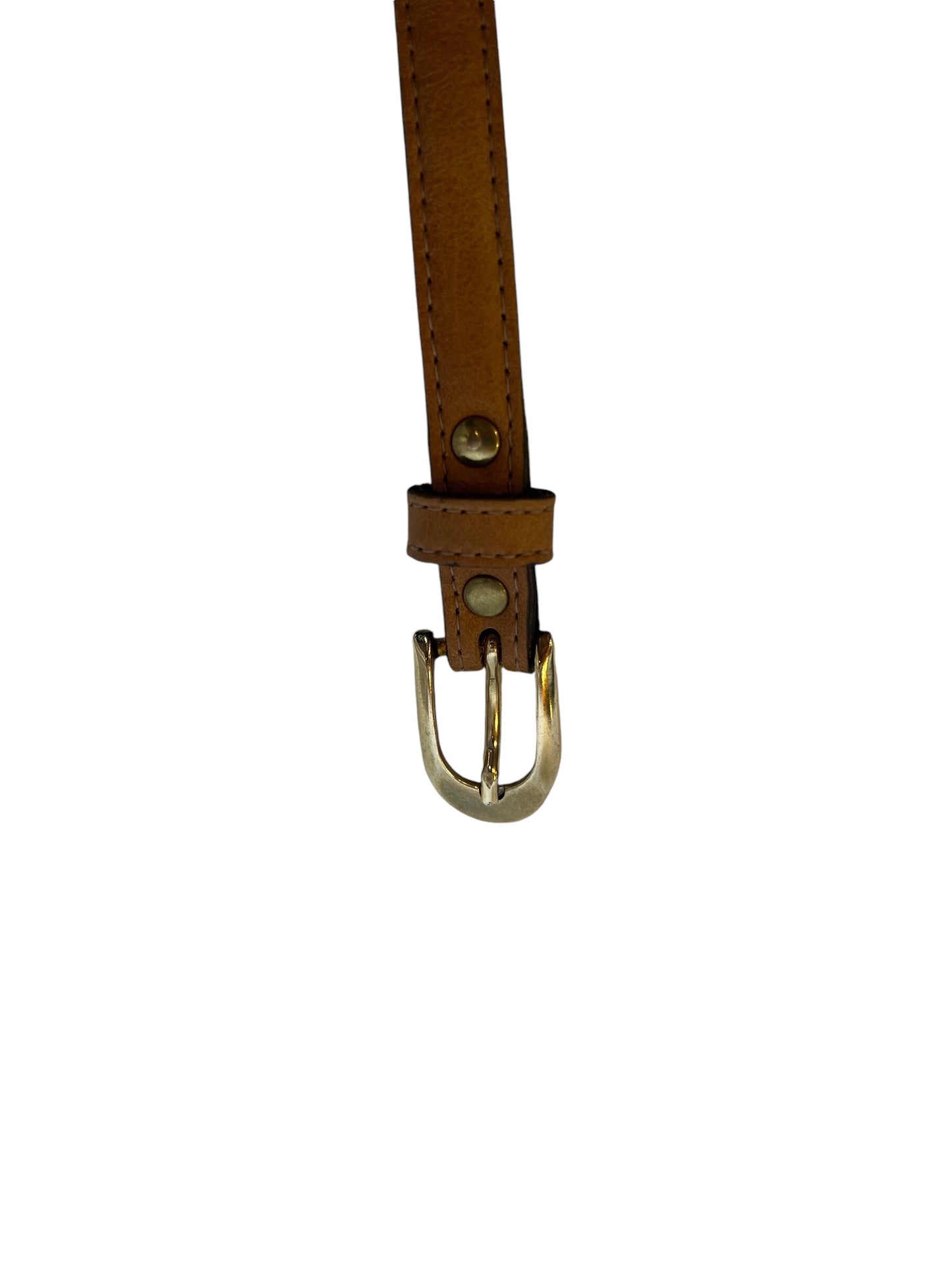 Thin Brown Leather Belt