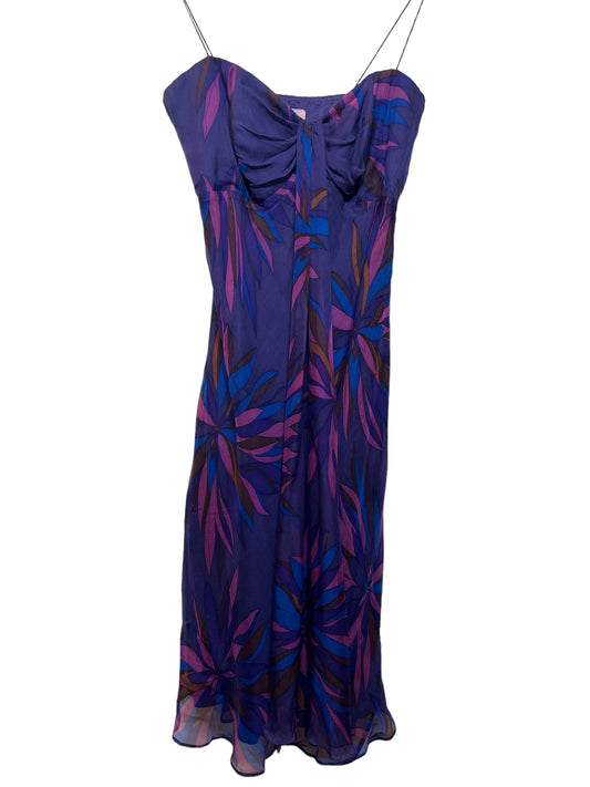 Monsoon Women’s Purple Silk Dress (Size L)