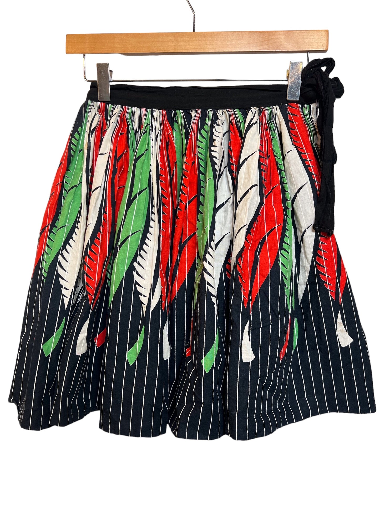 Women's Red White and Green Skirt (Size L)