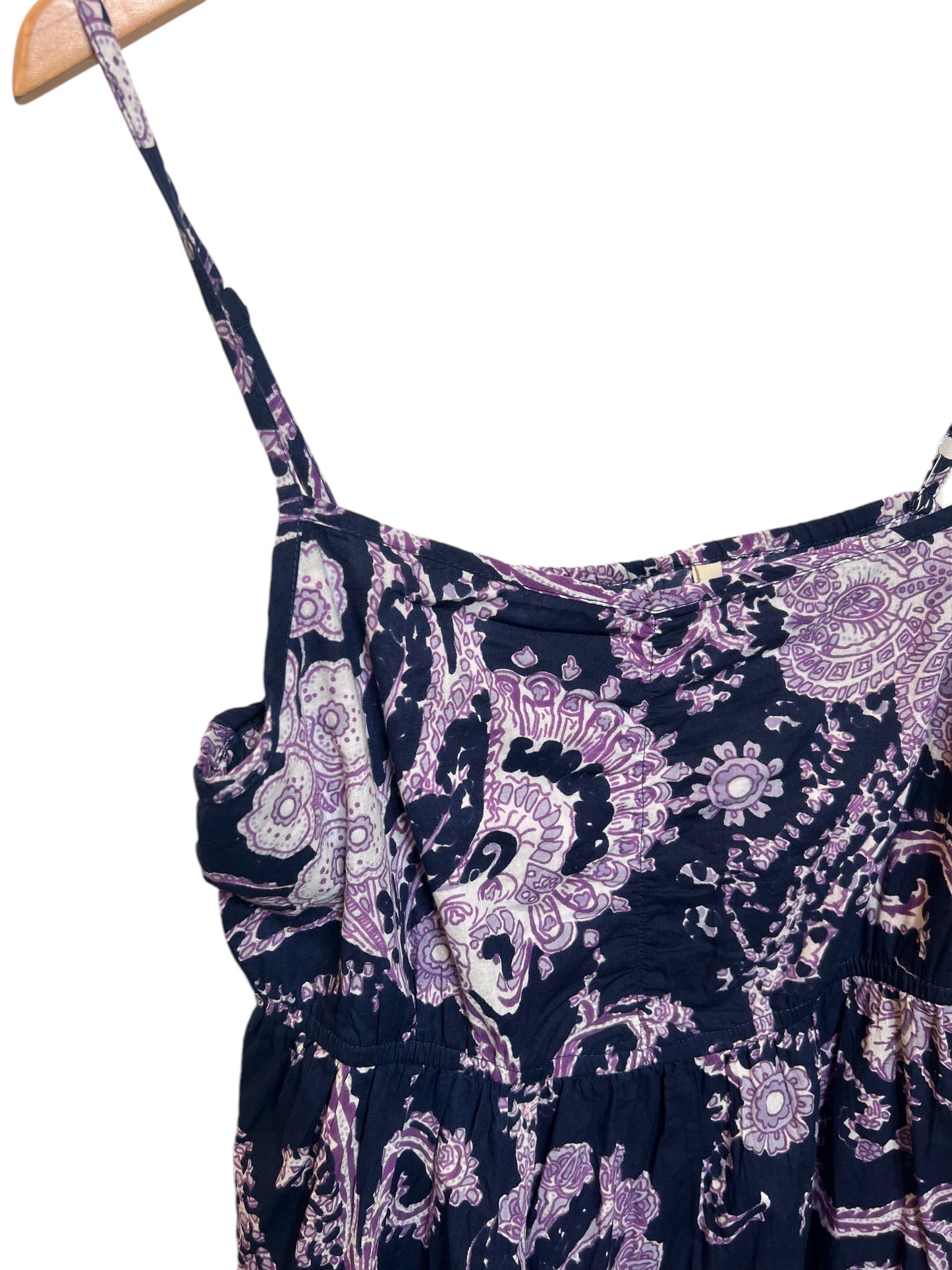 Women’s Dark Purple Floral Summer Dress (Size M)