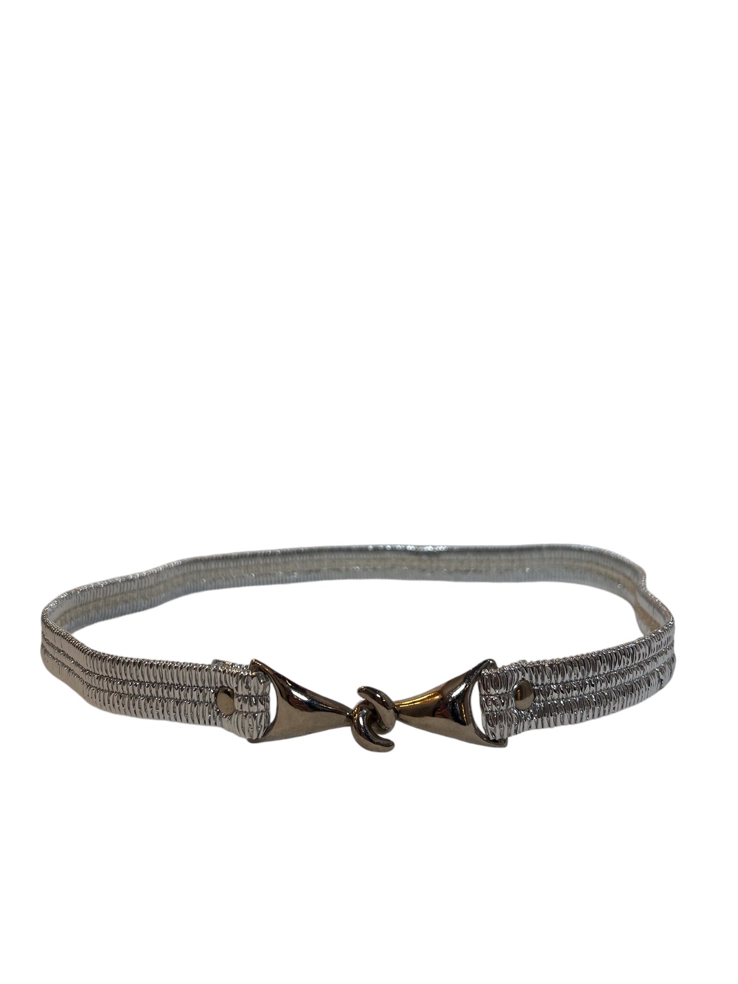 Silver Elasticated Belt