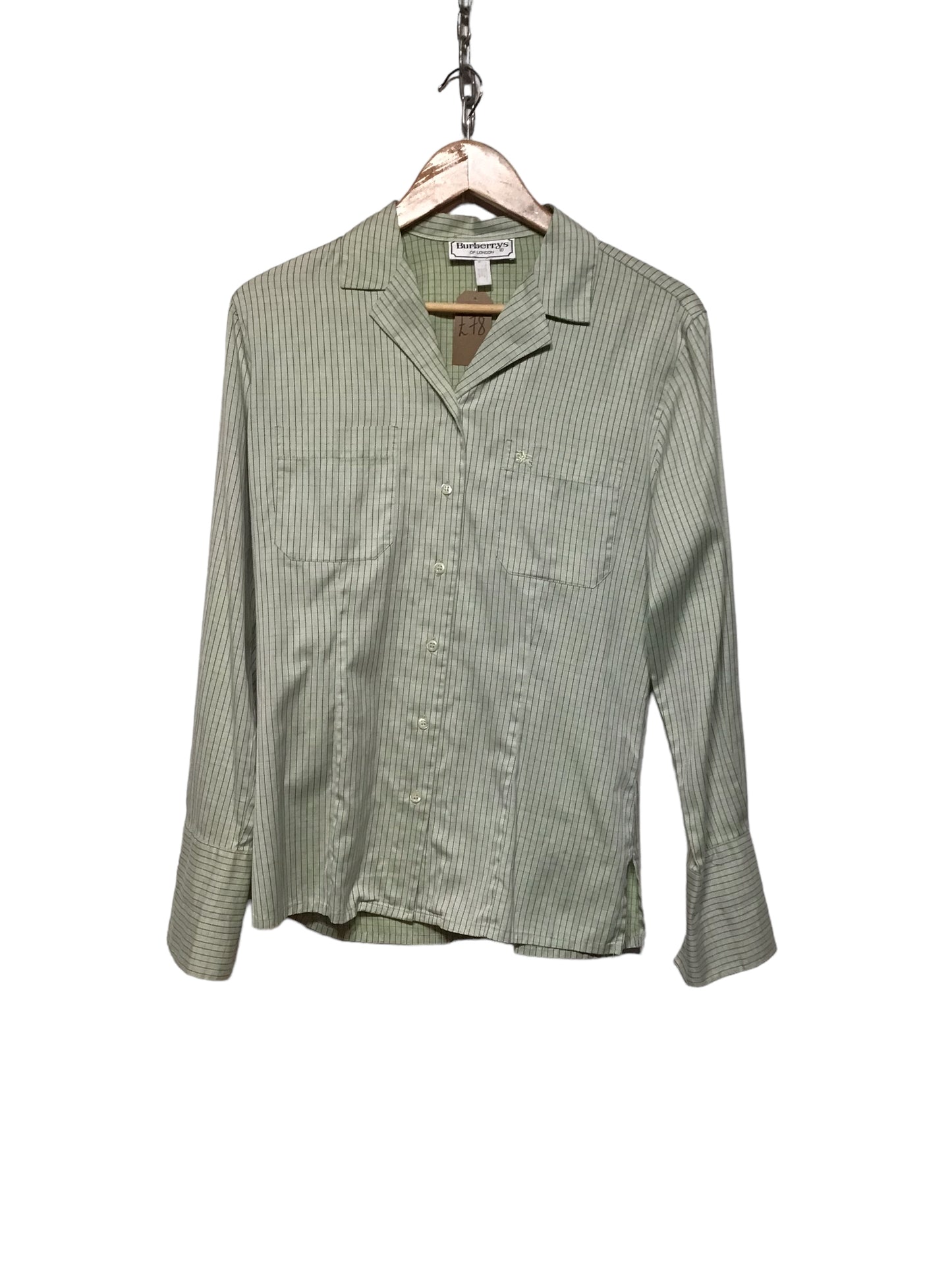Burberry Green Check Shirt (Size M)