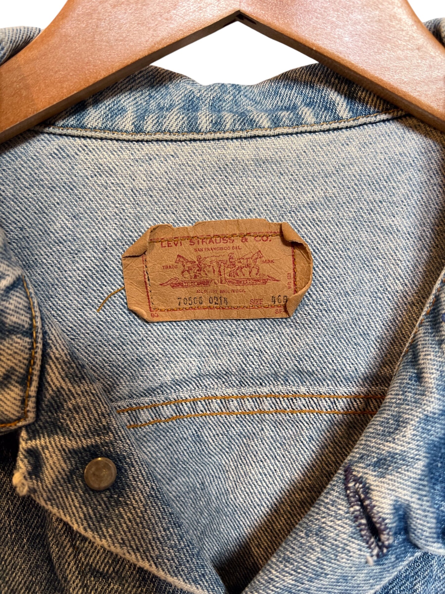 Levi Blue Denim Jacket (Size M)