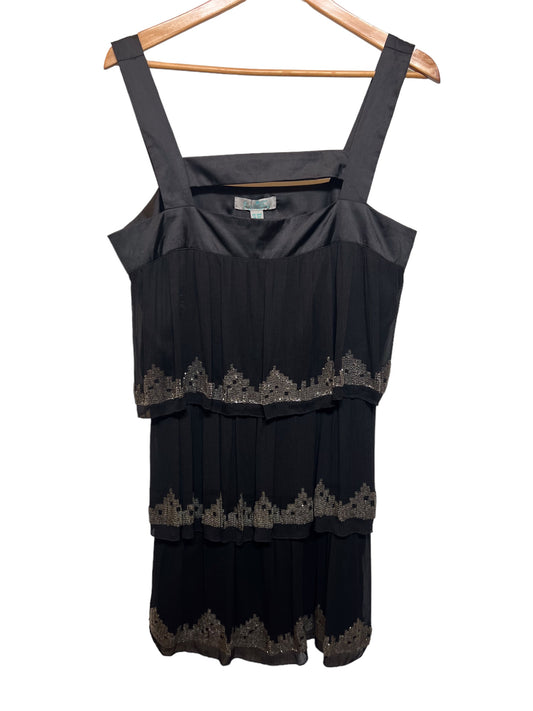 Monsoon Fusion Black Embellished Dress (Size S)