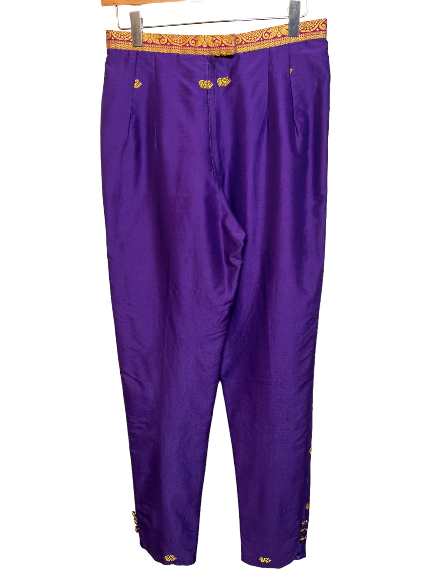 Woman’s Purple Elasticated Trousers (Size W29)