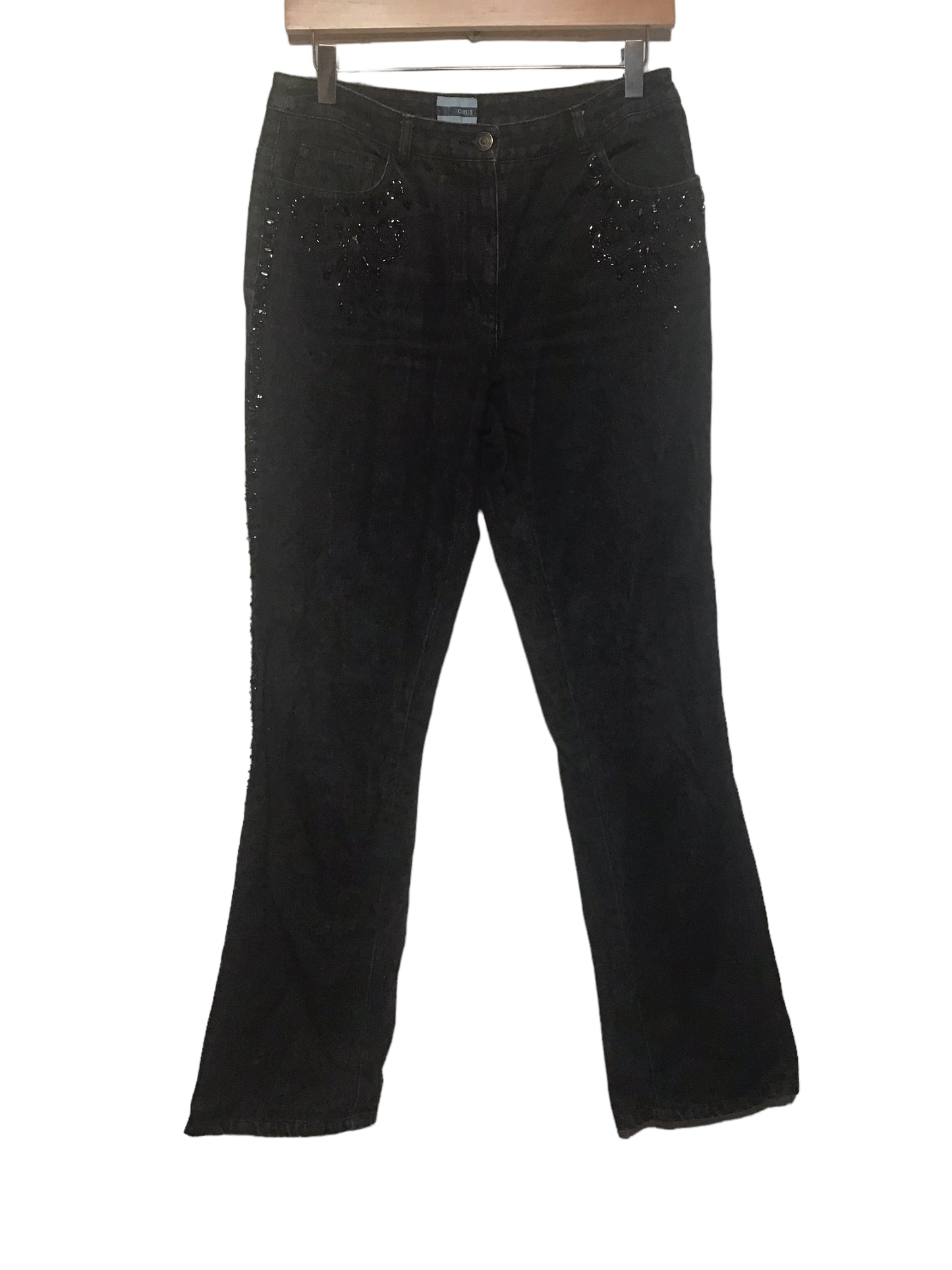 Oasis Black Denim Jeans (30x31)