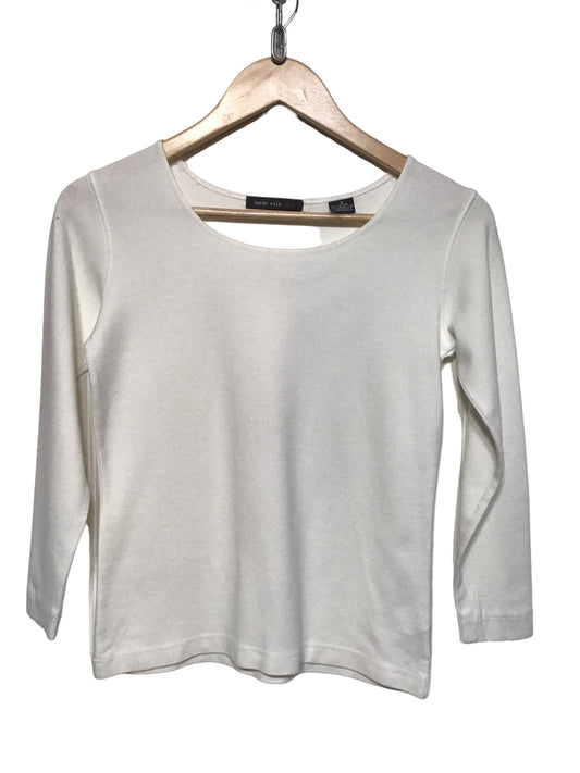 White Long Sleeved Top (Size S)