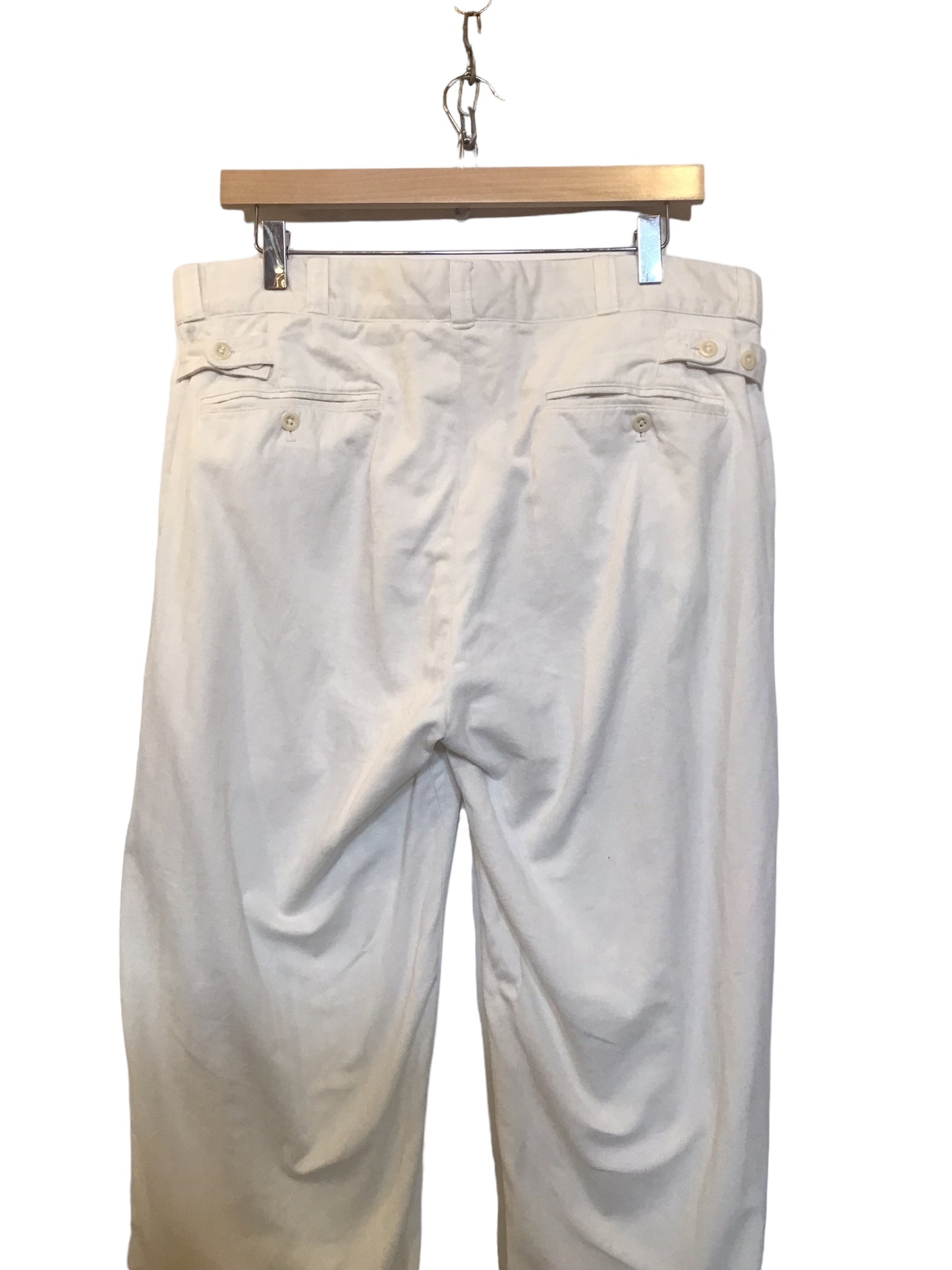 White Cotton Trousers (Size XL)