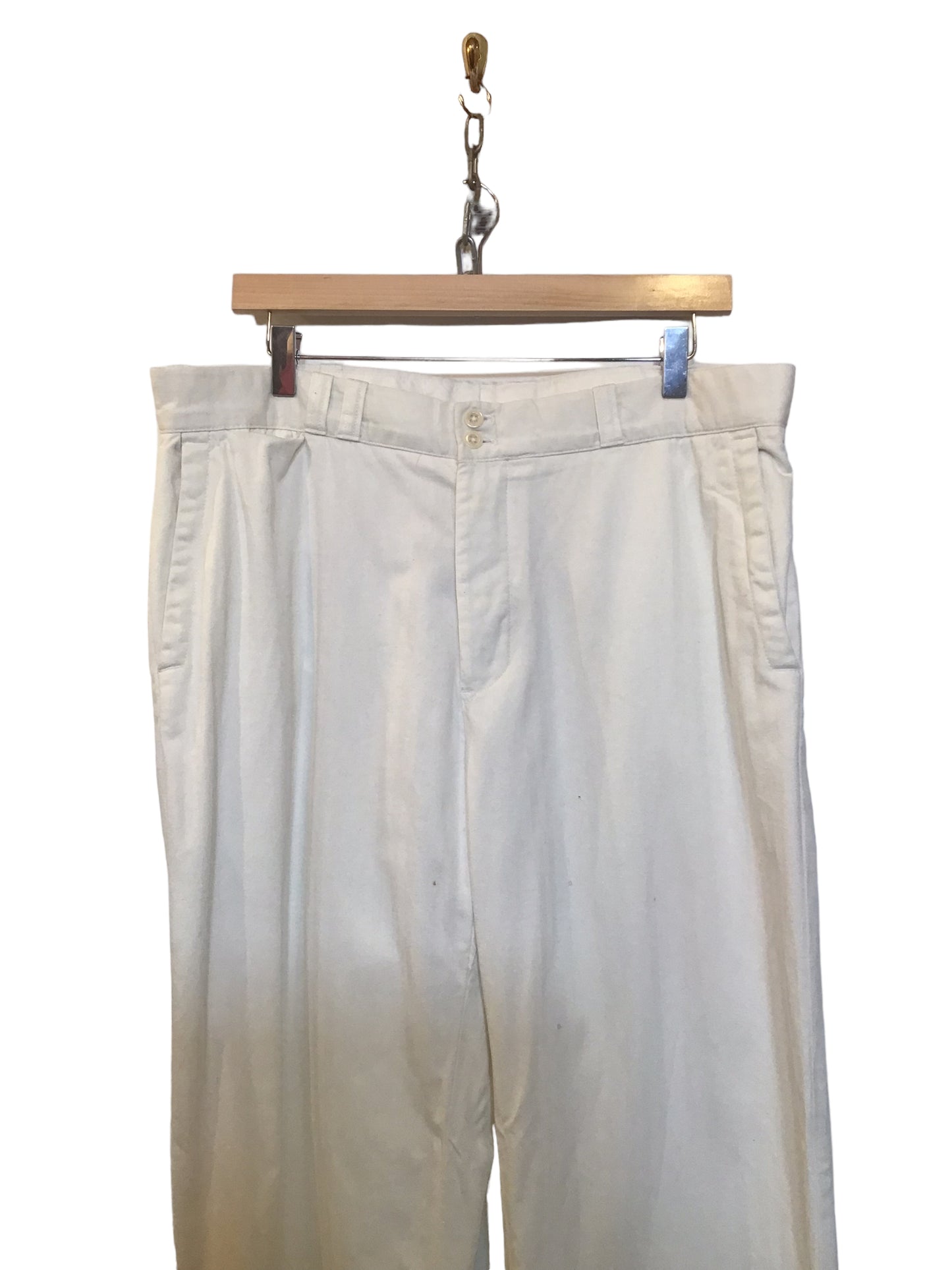 White Cotton Trousers (Size XL)