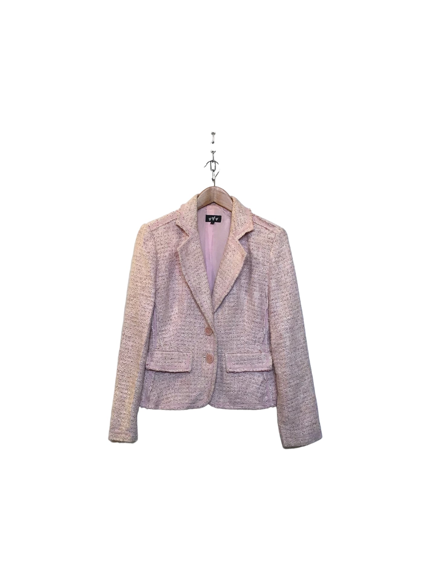 Pink Knitted Blazer (Size L)