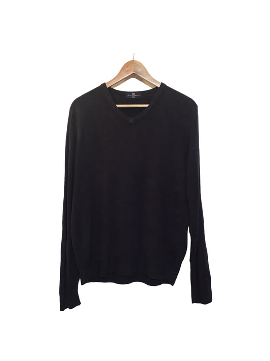 Black V-Neck Sweatshirt (Size L)