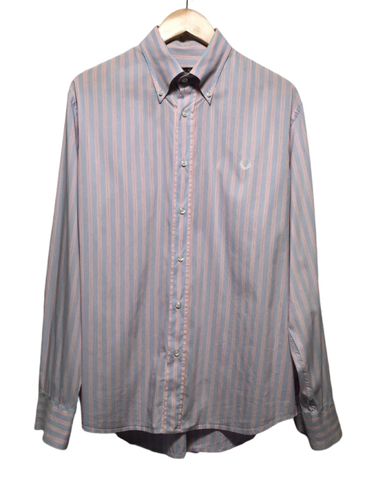 Fred Perry Slim Fit Striped Shirt (Size XL)