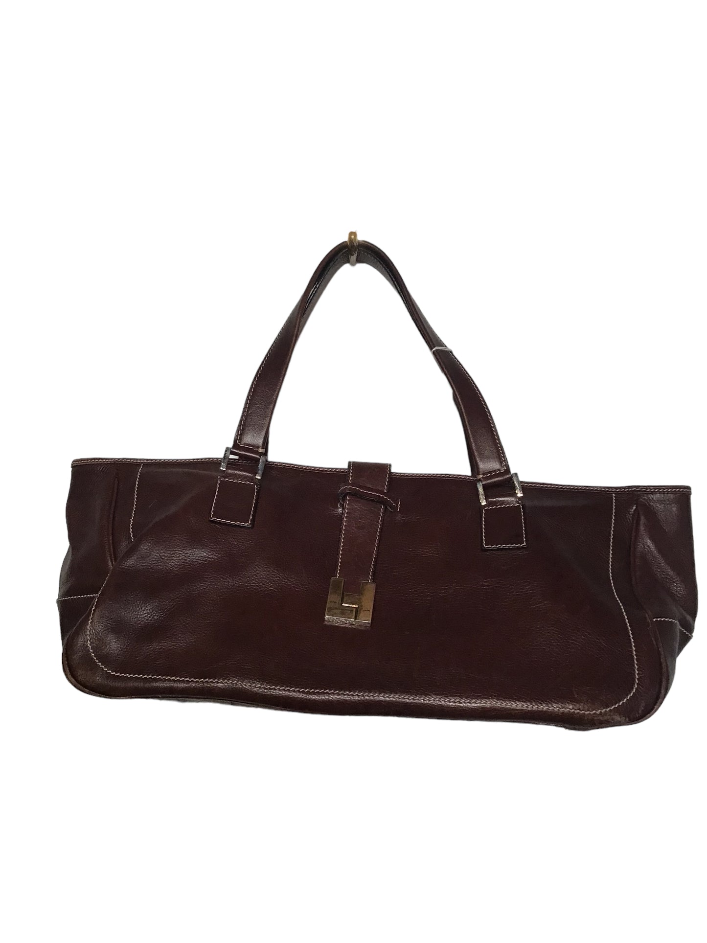 Leather Brown Bag (W53xH23cm)
