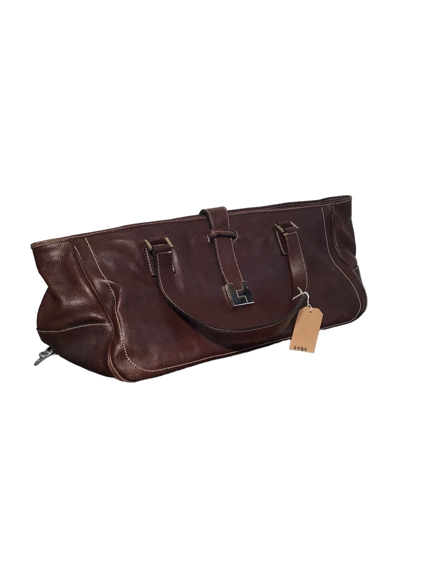 Leather Brown Bag (W53xH23cm)