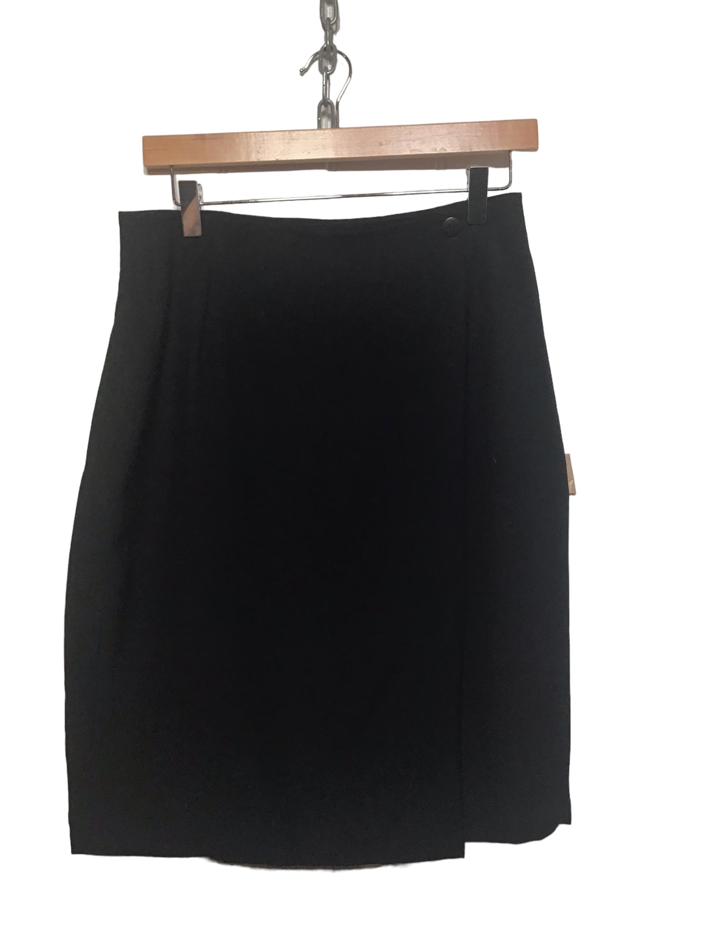Black Wrap Skirt (Size L)