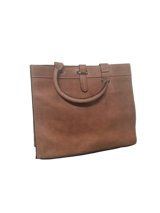 Brown Leather Hand Bag (W11xH9.5)