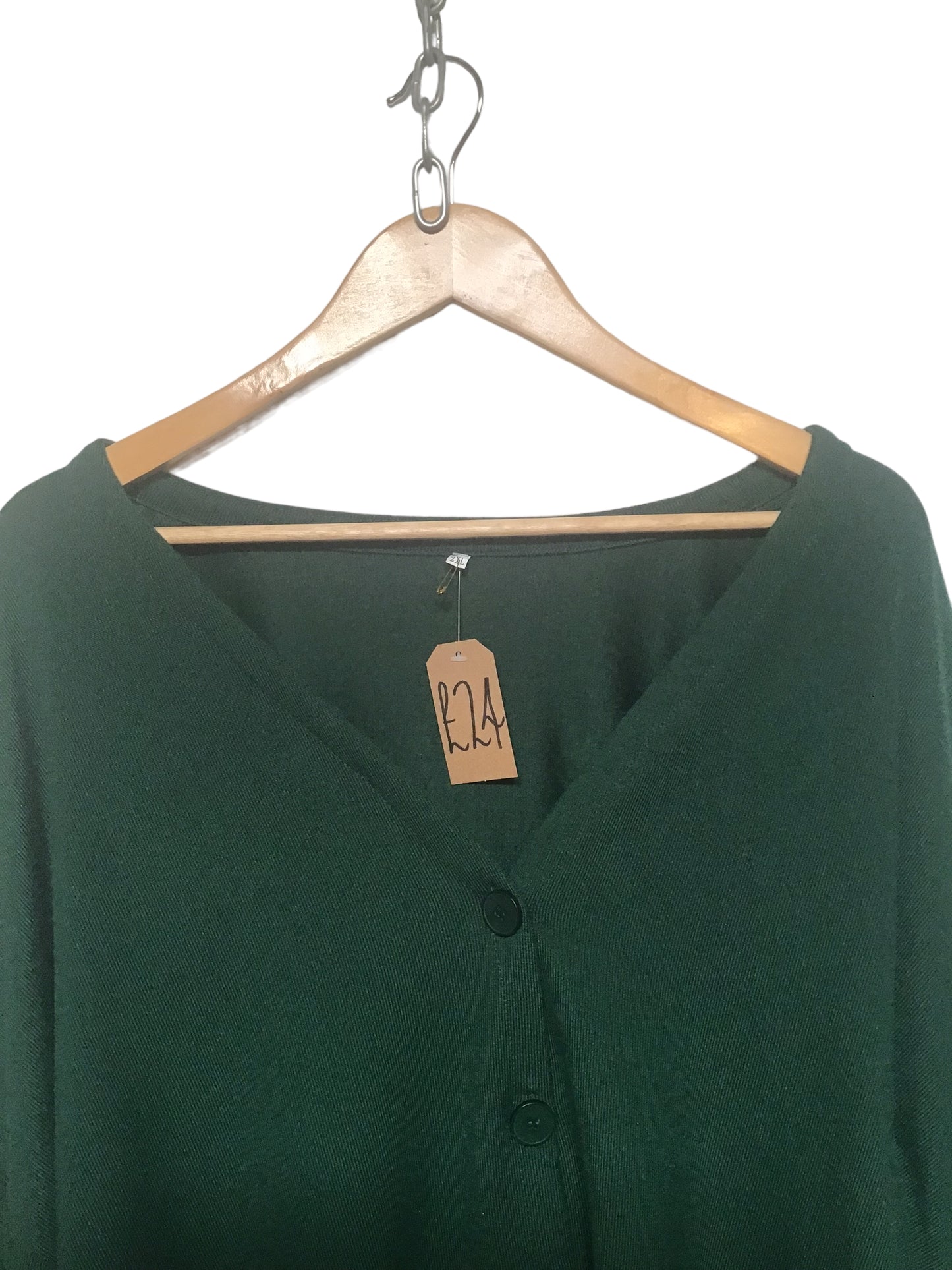 Emerald Knitted Cardigan (Size XXL)