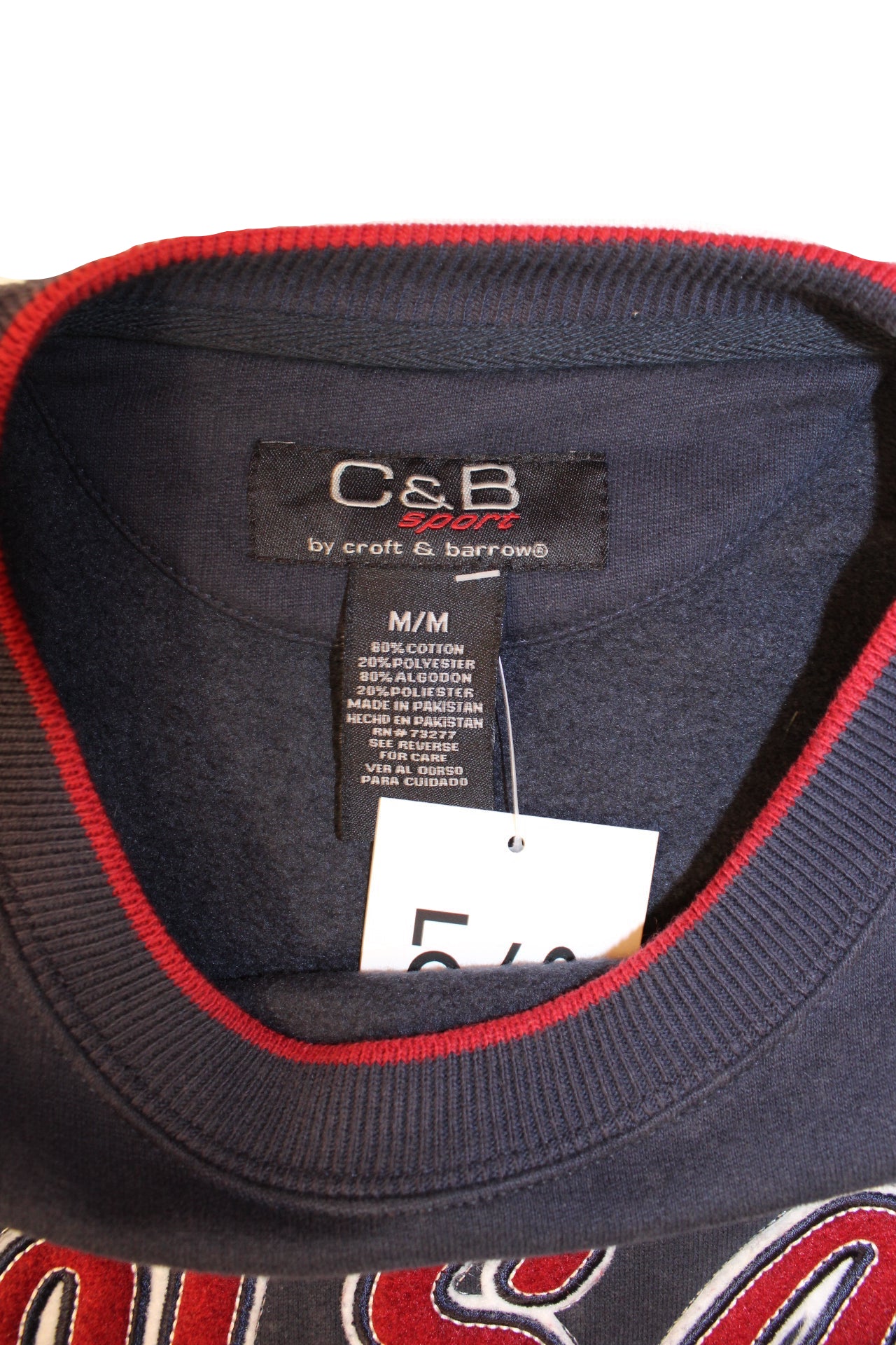 Croft & Barrow Mens Navy USA Sweatshirt (Size L)