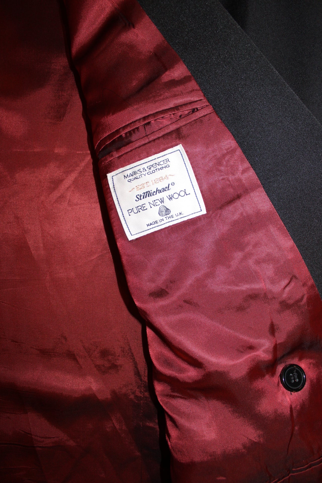 St Micheal Mens Black Blazer (Size M)