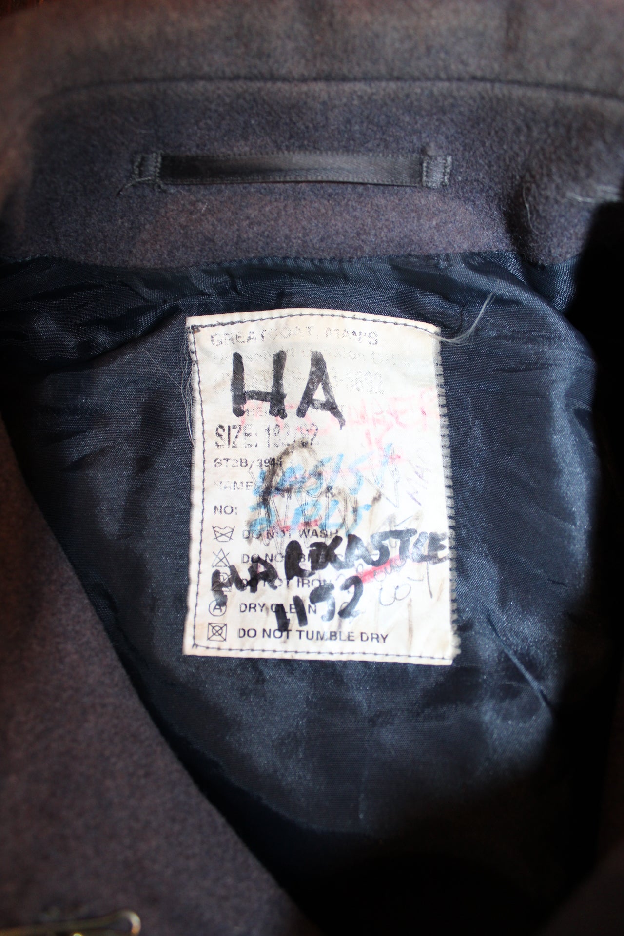 Mens Buttoned Great Coat (Size M)