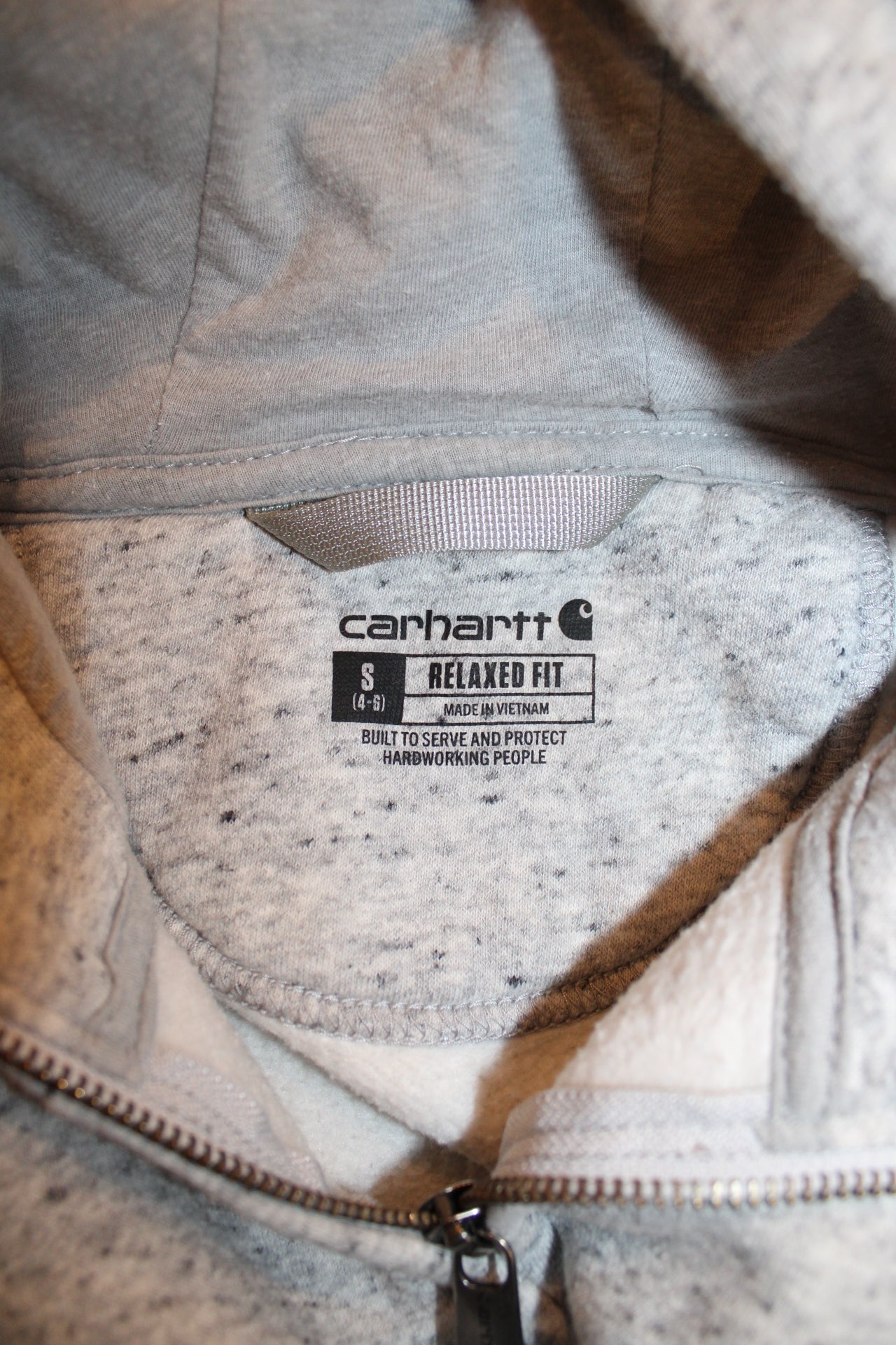 Carhartt Zipped Hoodie (Size S)