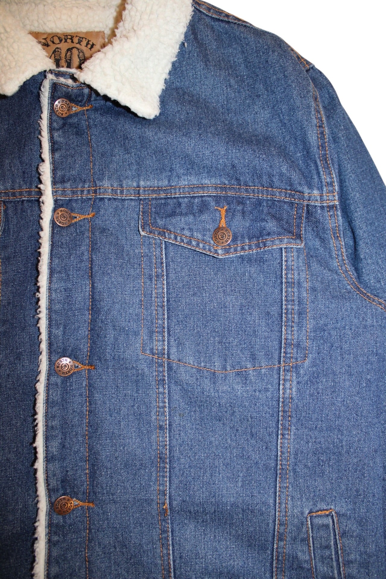 North 40 Sherpa Denim Jacket (Size M)