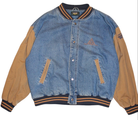 Dunbrooke Denim Varsity Jacket (Size XXL)