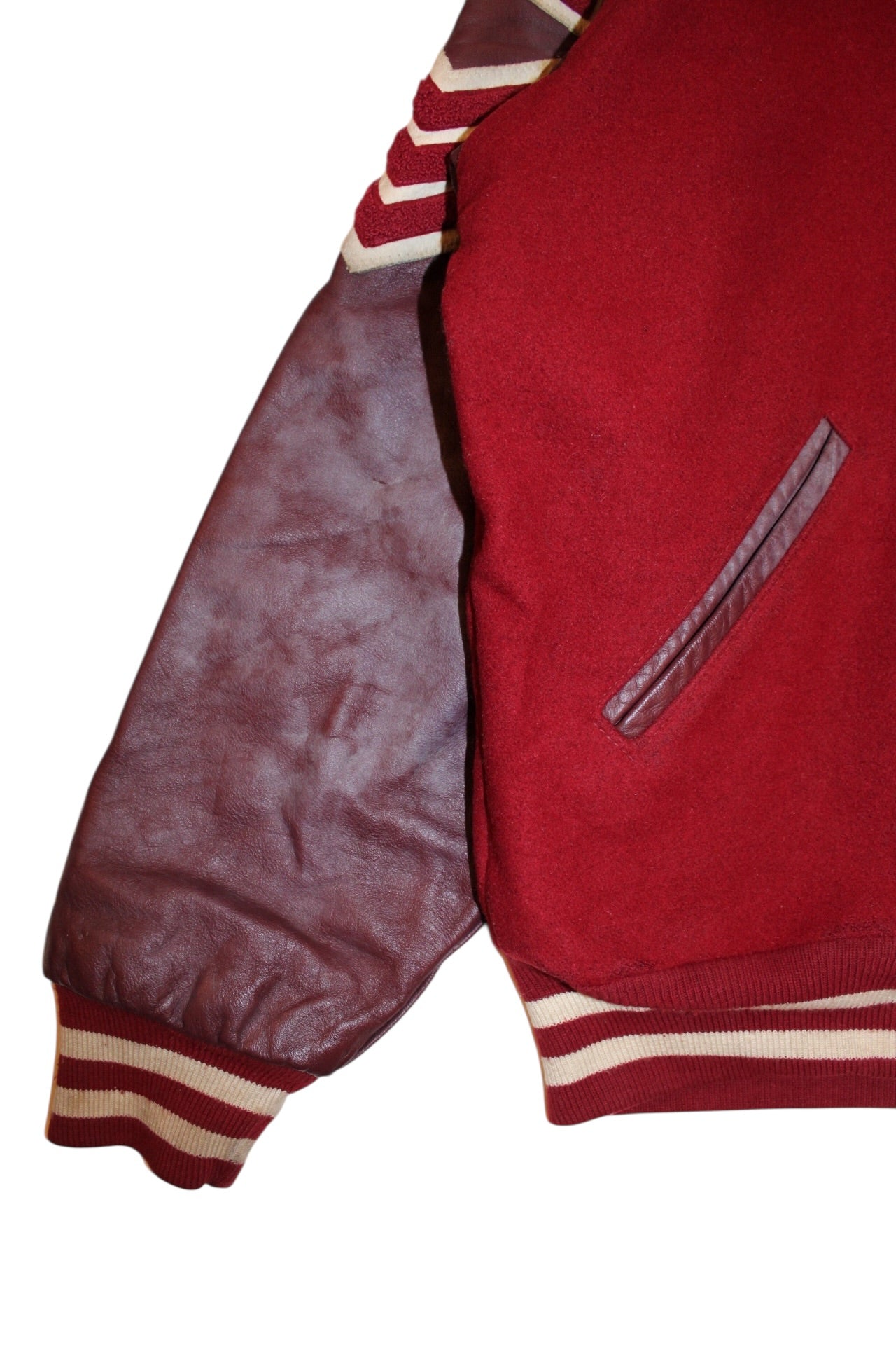 USA Leather Varsity Jacket (Size XL)