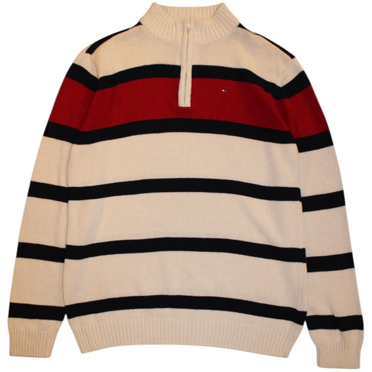 Tommy Hilfiger Knitted Quarter Zip (Size L)