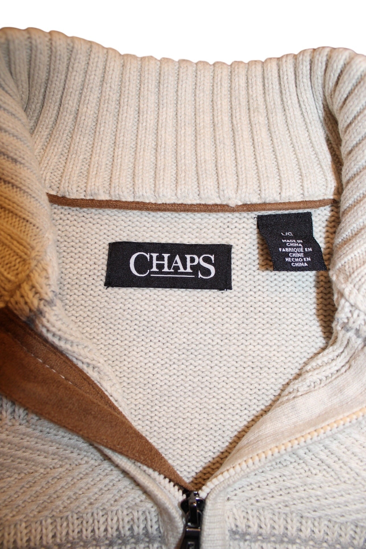 Chaps Quarter Zip ( Size L )