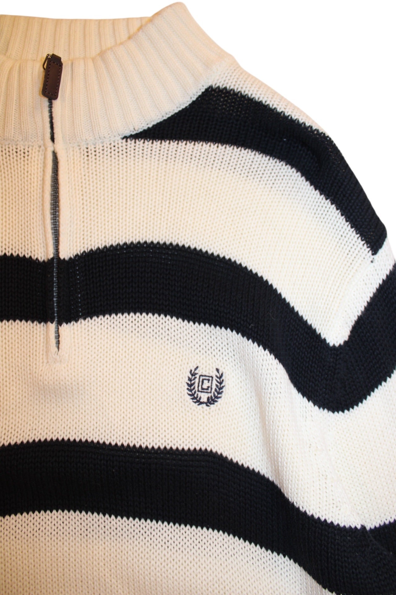 Chaps Knitted Quarter Zip (Size L)