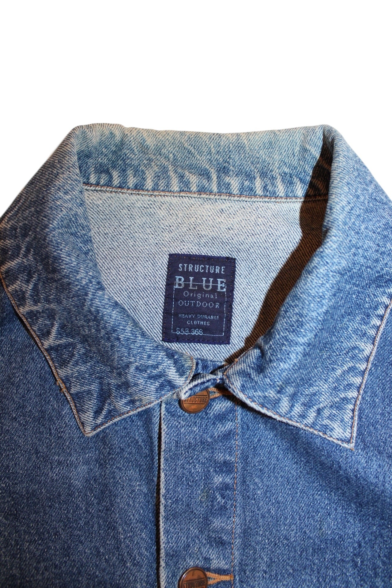 Structure Blue Denim Jacket (Size L)