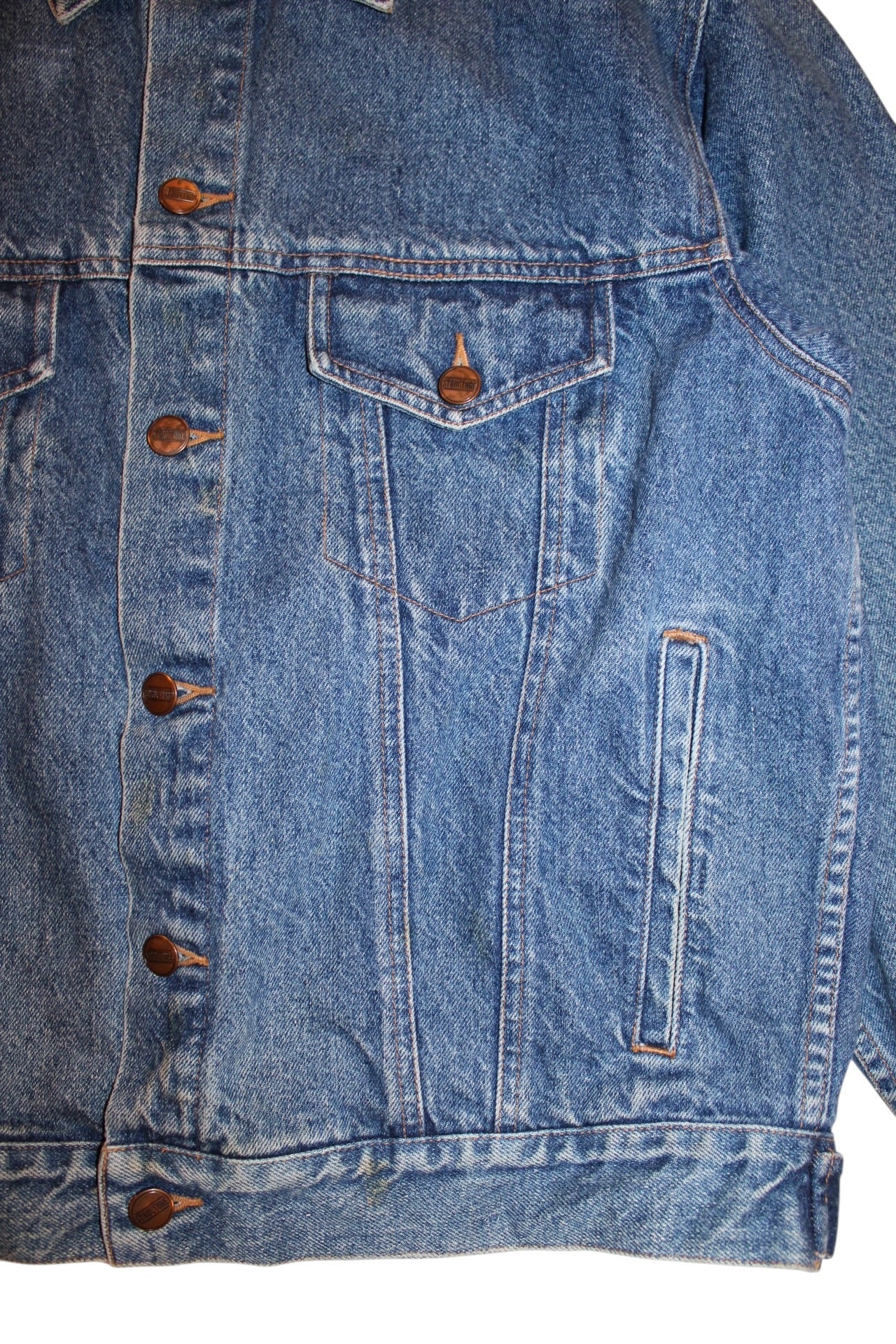 Structure Blue Denim Jacket (Size L)