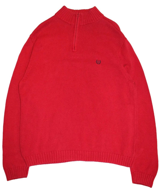 Chaps Knitted Quarter Zip (Size L)