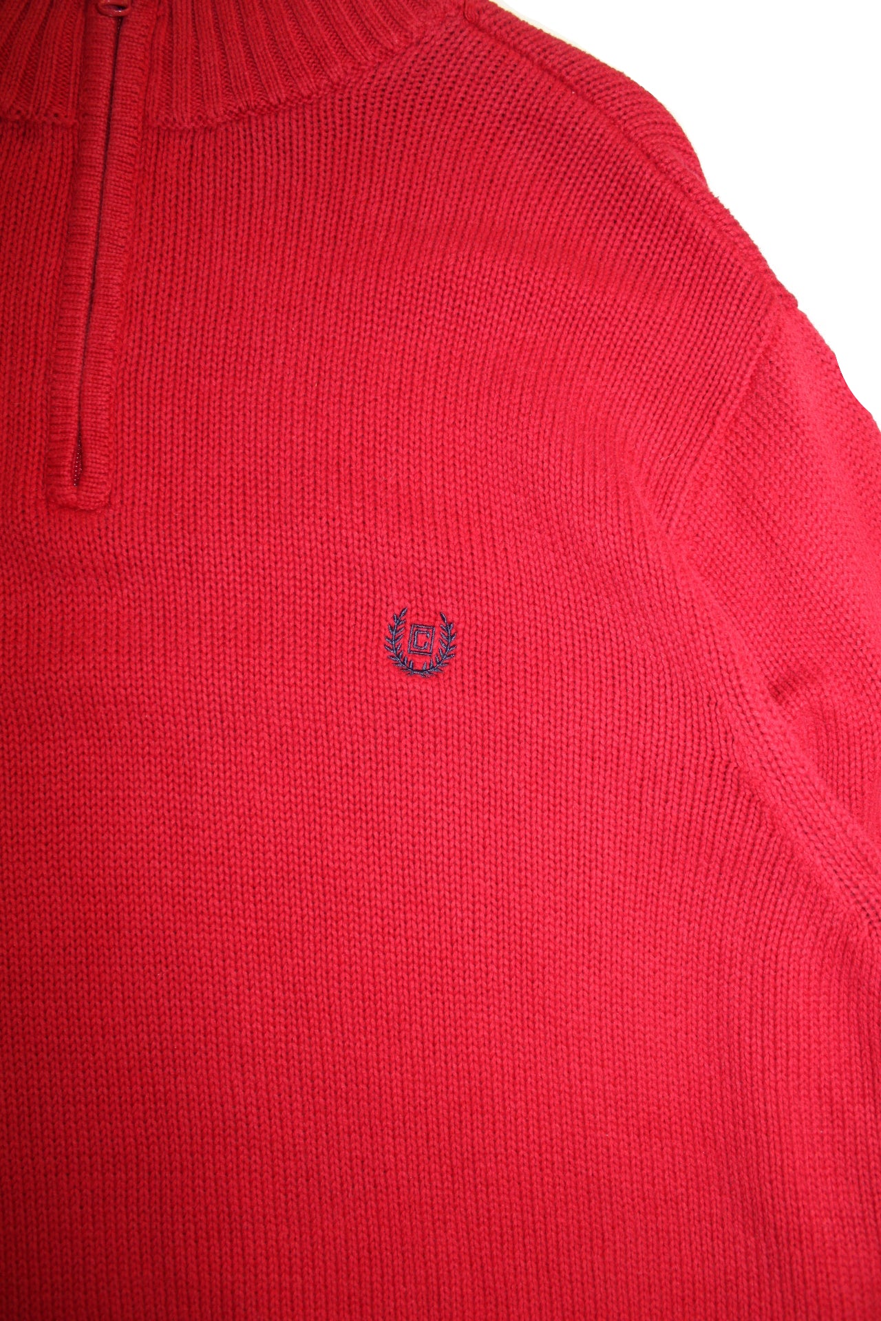Chaps Knitted Quarter Zip (Size L)