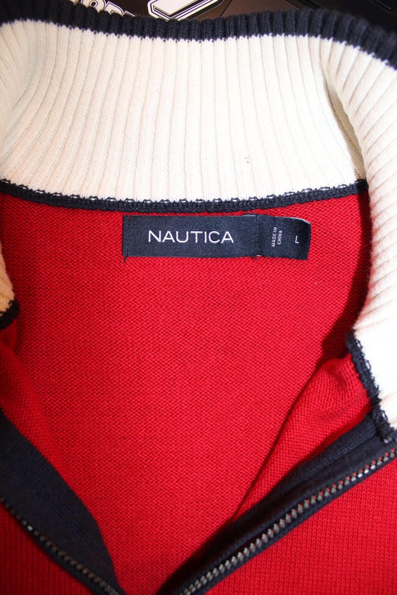 Nautica Quarter Zip (Size L)