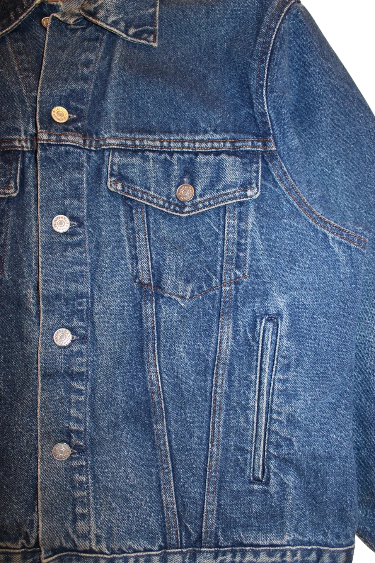 Plain Pockets Denim Jacket (Size M)