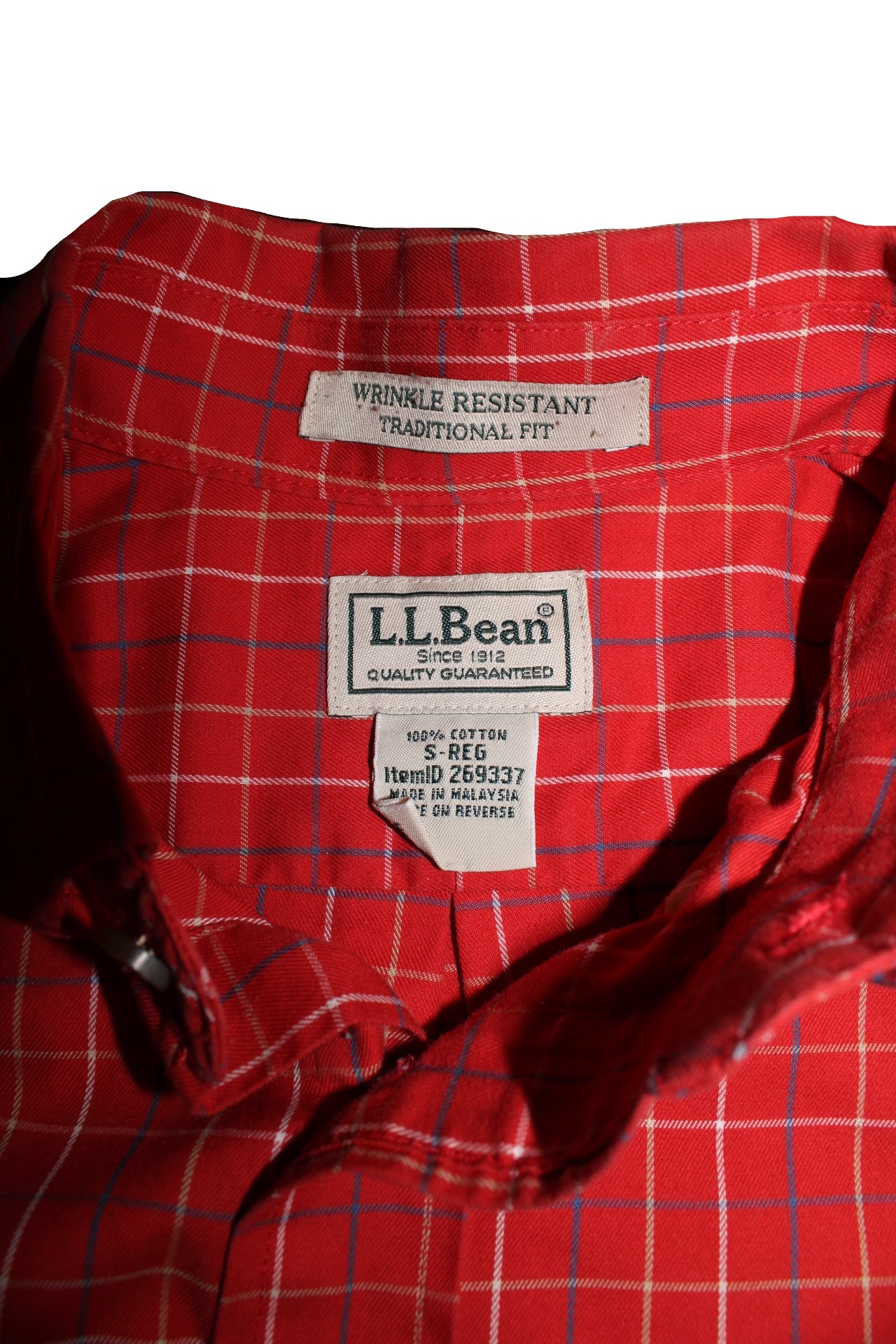L.L.Bean Plaid Shirt (Size S)