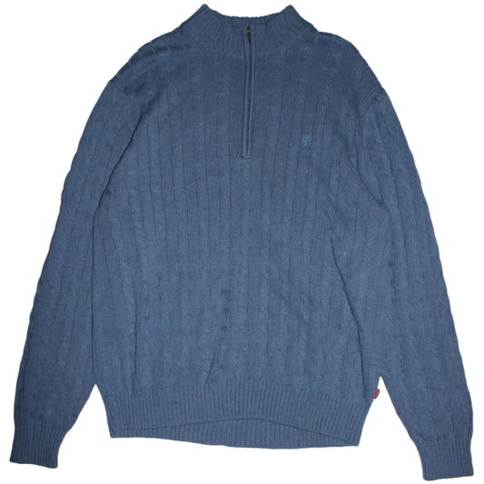 Izod Knitted Quarter Zip (Size L)
