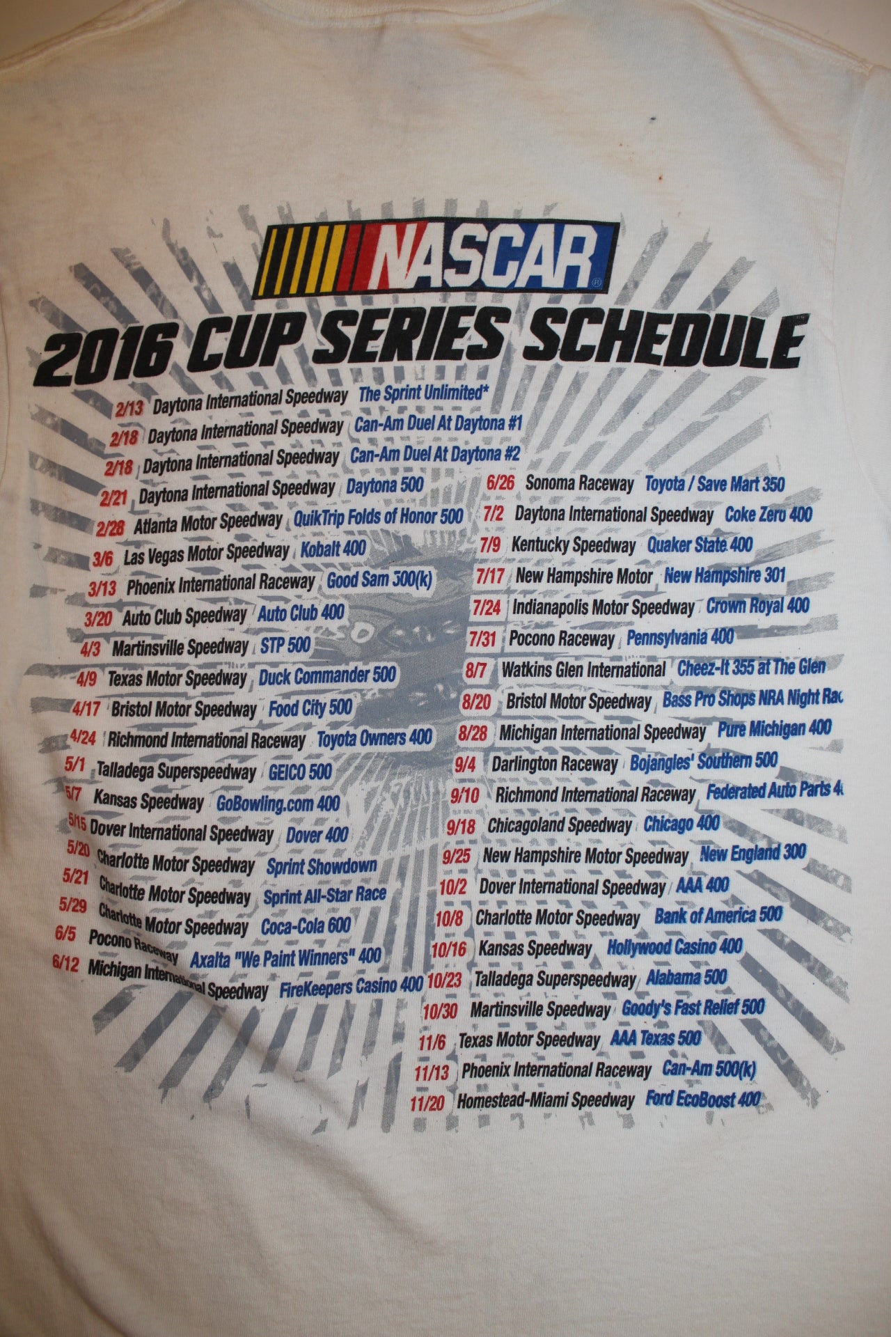 Nascar T Shirt (Size S)