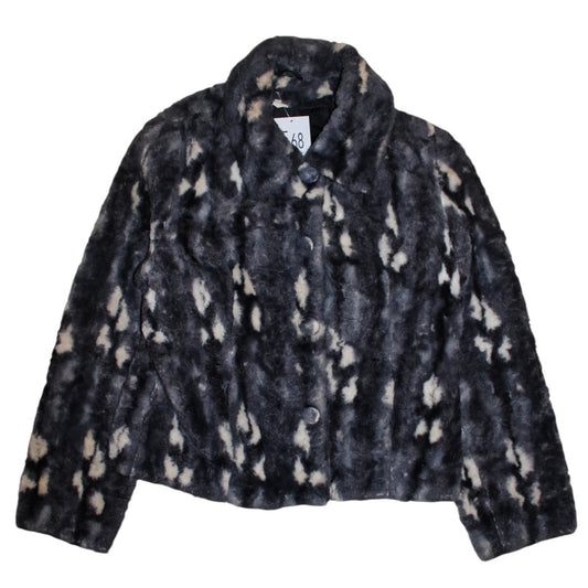 Fur Buttoned Coat (Size L)