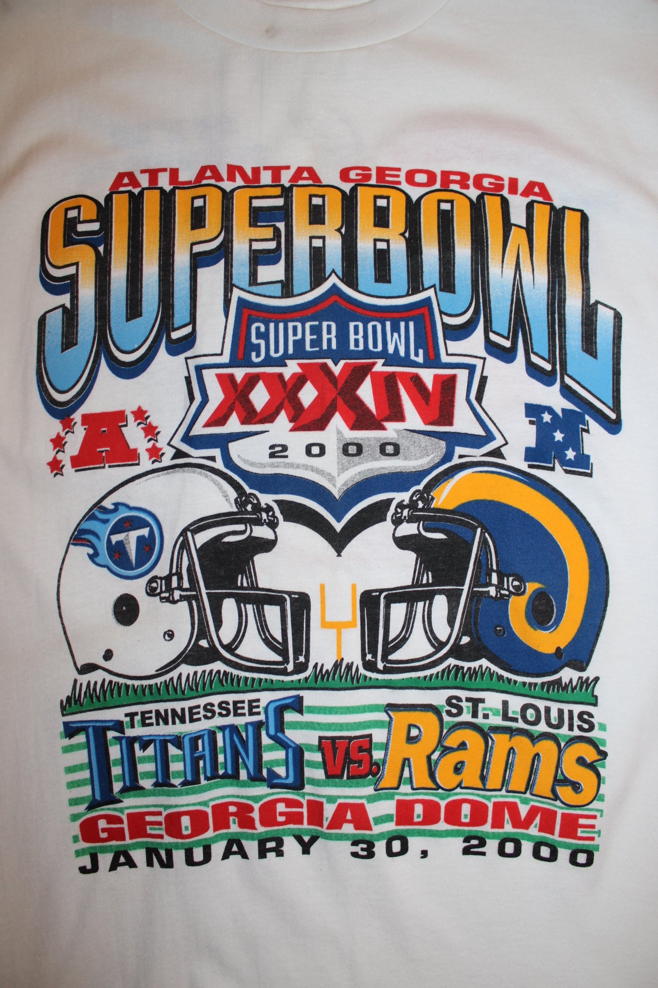 Superbowl 2000 T Shirt (Size L)